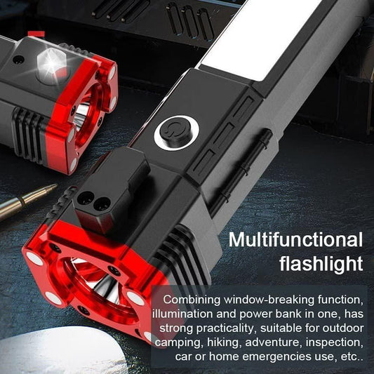 ๐ฆ 8-in-1 Portable Rechargeable Torch LED Flashlight |Powerbank