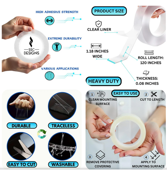 Multipurpose Double Sided Ivy Grip Tape (Pack of 2)