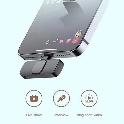 I🎙️ K8 Wireless Lavalier Microphone (Type-C & iPhone Compatible)