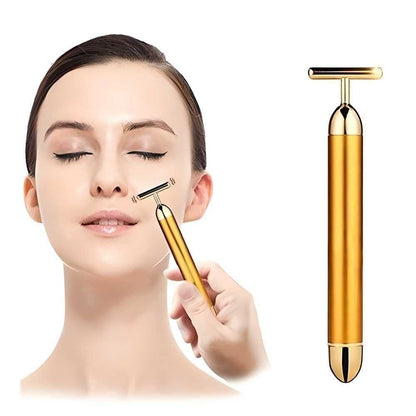 🪄 24K Gold Energy Beauty Bar Electric Facial Massage Roller