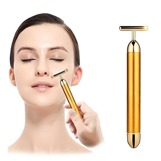 🪄 24K Gold Energy Beauty Bar Electric Facial Massage Roller