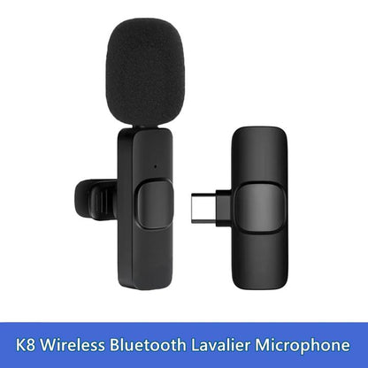 I🎙️ K8 Wireless Lavalier Microphone (Type-C & iPhone Compatible)