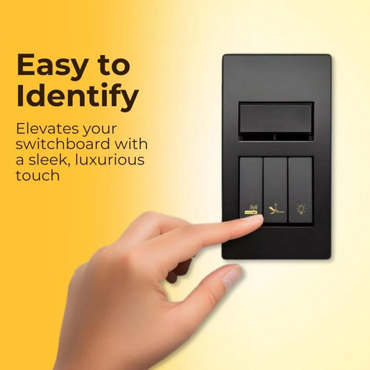 ✨ Gold Switch Stickers – Elegant &amp; Functional Home Switch Labels