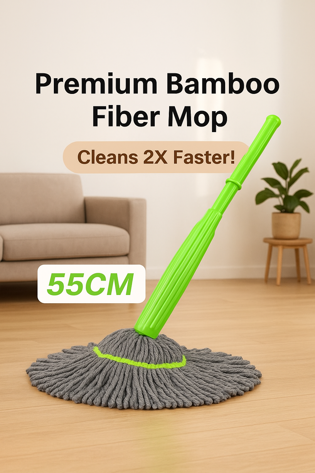 🌀 Self-twisting Water Rotating Mop – Effortless Cleaning, Every Time!