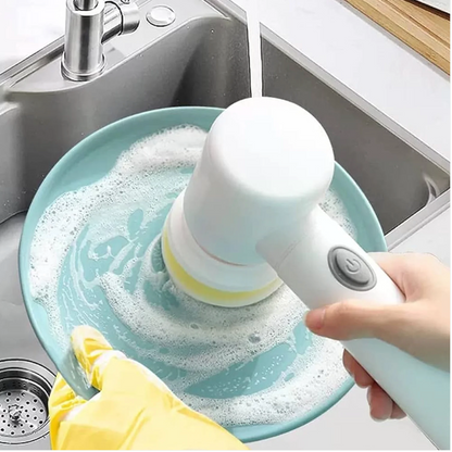 5-in-1 Electric Scrubber | Multi-Functional Brush for Bathroom, Kitchen & Floors