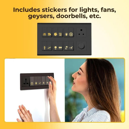 ✨ Gold Switch Stickers – Elegant &amp; Functional Home Switch Labels